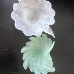 Two murano dishes